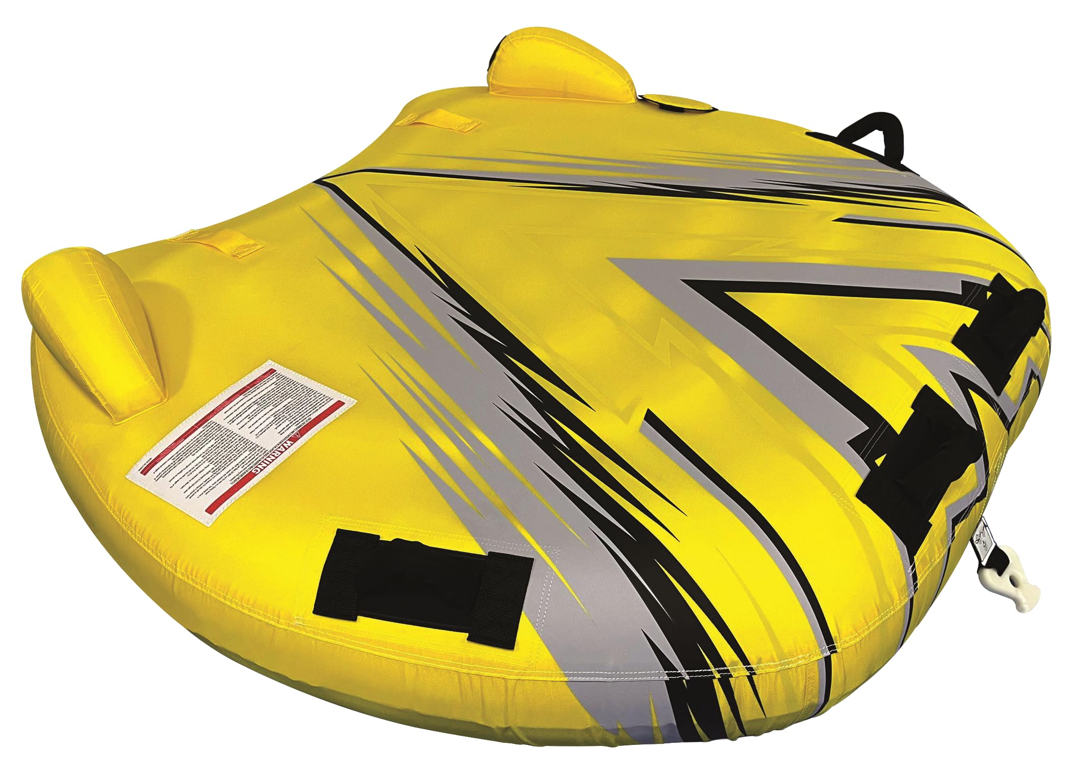Marpac Flat Deck 2-Rider Tube, Yellow, Gray & Black