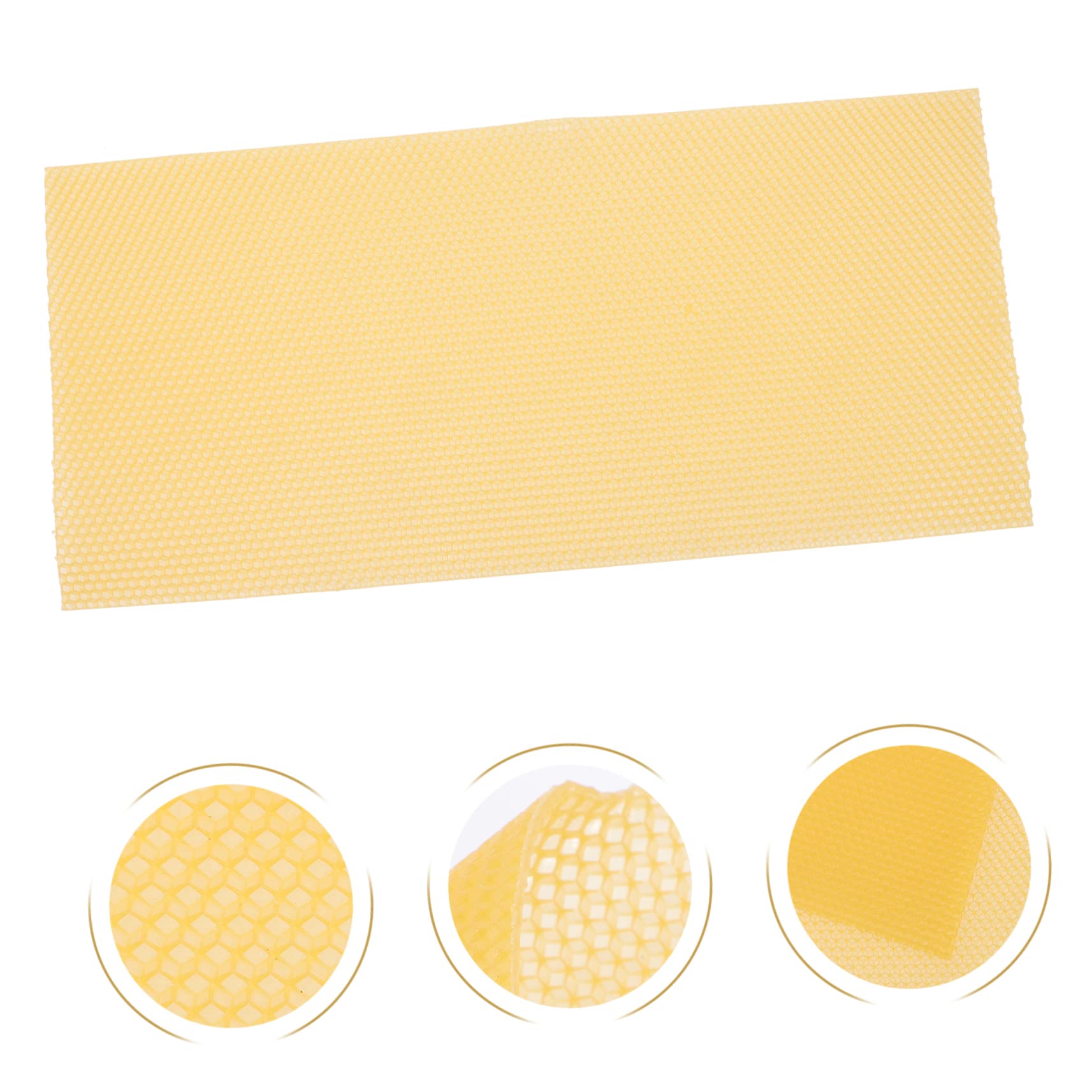 Fogli Cerei Apicoltura Beehive Waxed Foundation Sheet 30 Pezzi | Cera D'api Gialla, Aroma Lieve e Resa Elevata, per Progetti Fai da Te e Verniciatura Mobili