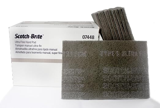 3M 7448/07448 (1/2 Box - 10 pads) Scotch Brite Ultra Fine Hand Sanding Scuffing