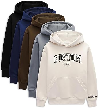 Custom Embroidered Sweatshirts & Hoodies | Personalize with Your Own Text | Customized Sweatshirt for Women, Men | Gifts for Birthday, Mothers Day & Christmas