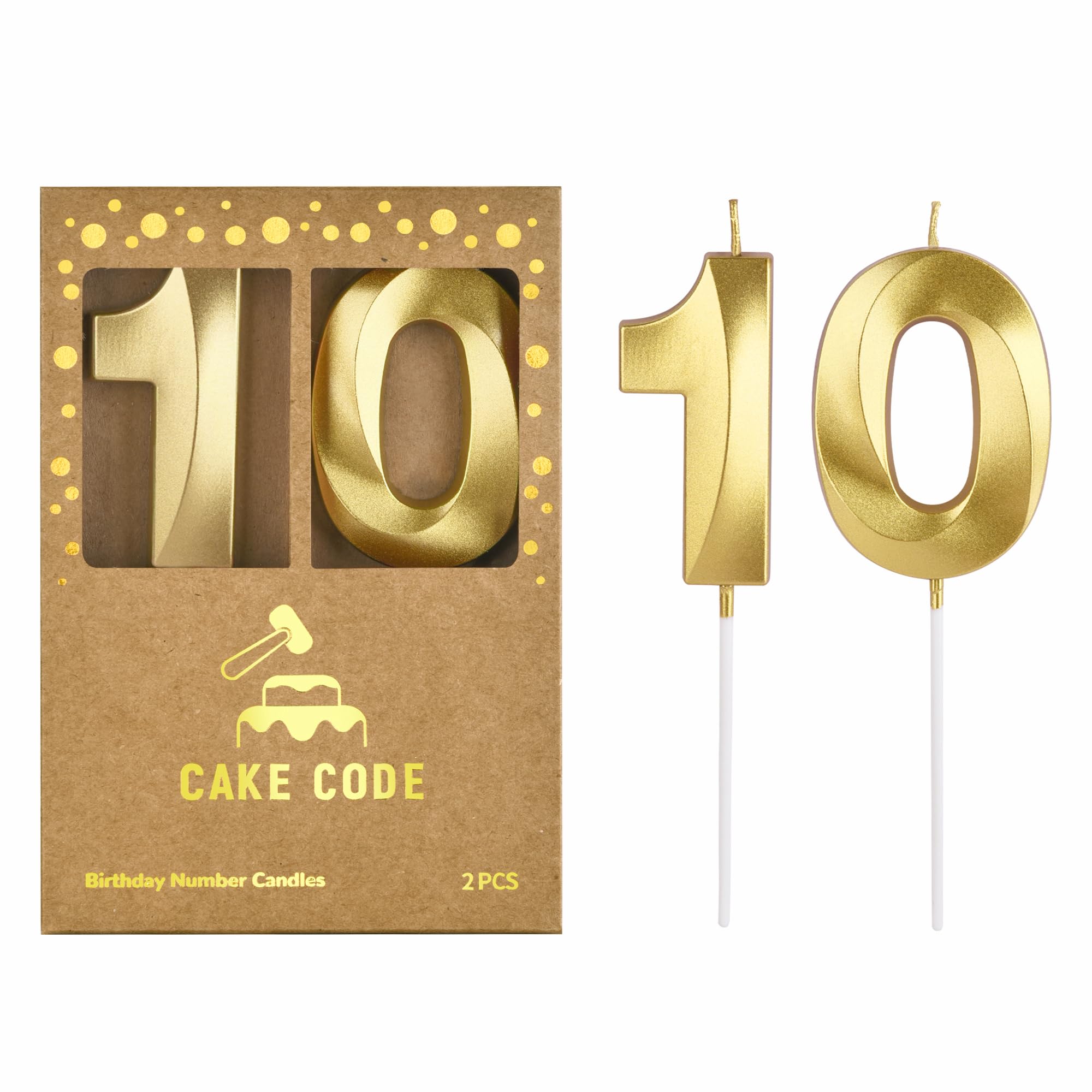 Velas de cumpleaños de oro con diamantes de 2.76 pulgadas, velas de números dorados, velas de números de pastel, decoración de cumpleaños, celebración de fiesta