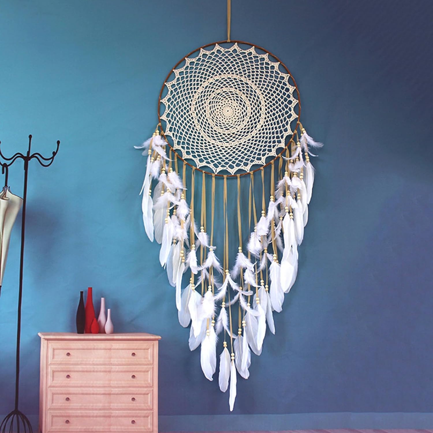 ドリームキャッチャー 花の壁掛けの装飾 結婚式 飾り 楽天市場】【楽天1位獲得】ドリームキャッチャー マクラメ