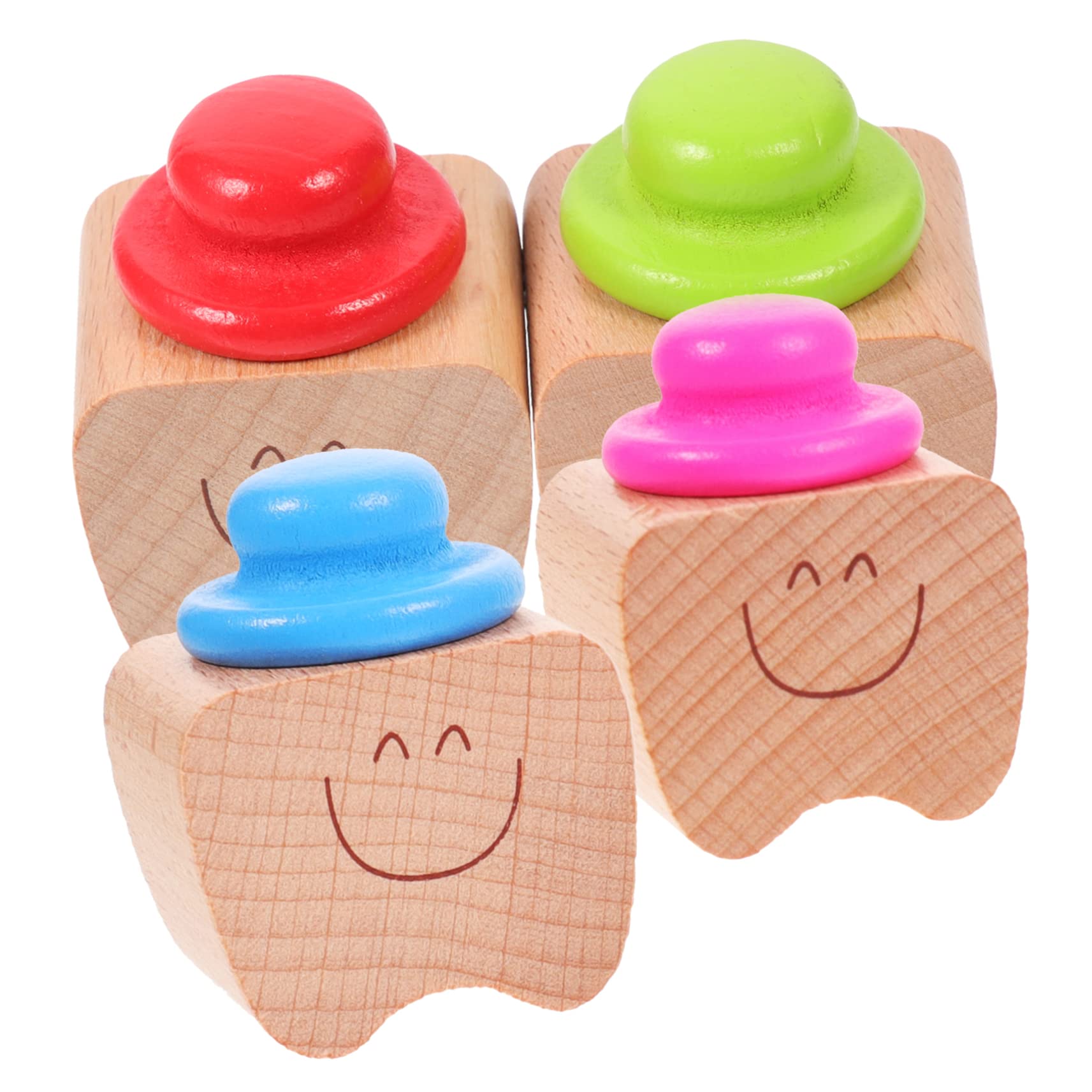 VICASKY 12piezas Cajas De Dientes De Madera Para Recipientes Para Dientes De Leche Recuerdos Infantiles