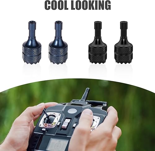 Miniatura 4 de 4 unidades de palos de control de dron, accesorios de repuesto desmontables compatibles con DJI Mini 3 Pro Drone DJI RC (azul, negro)