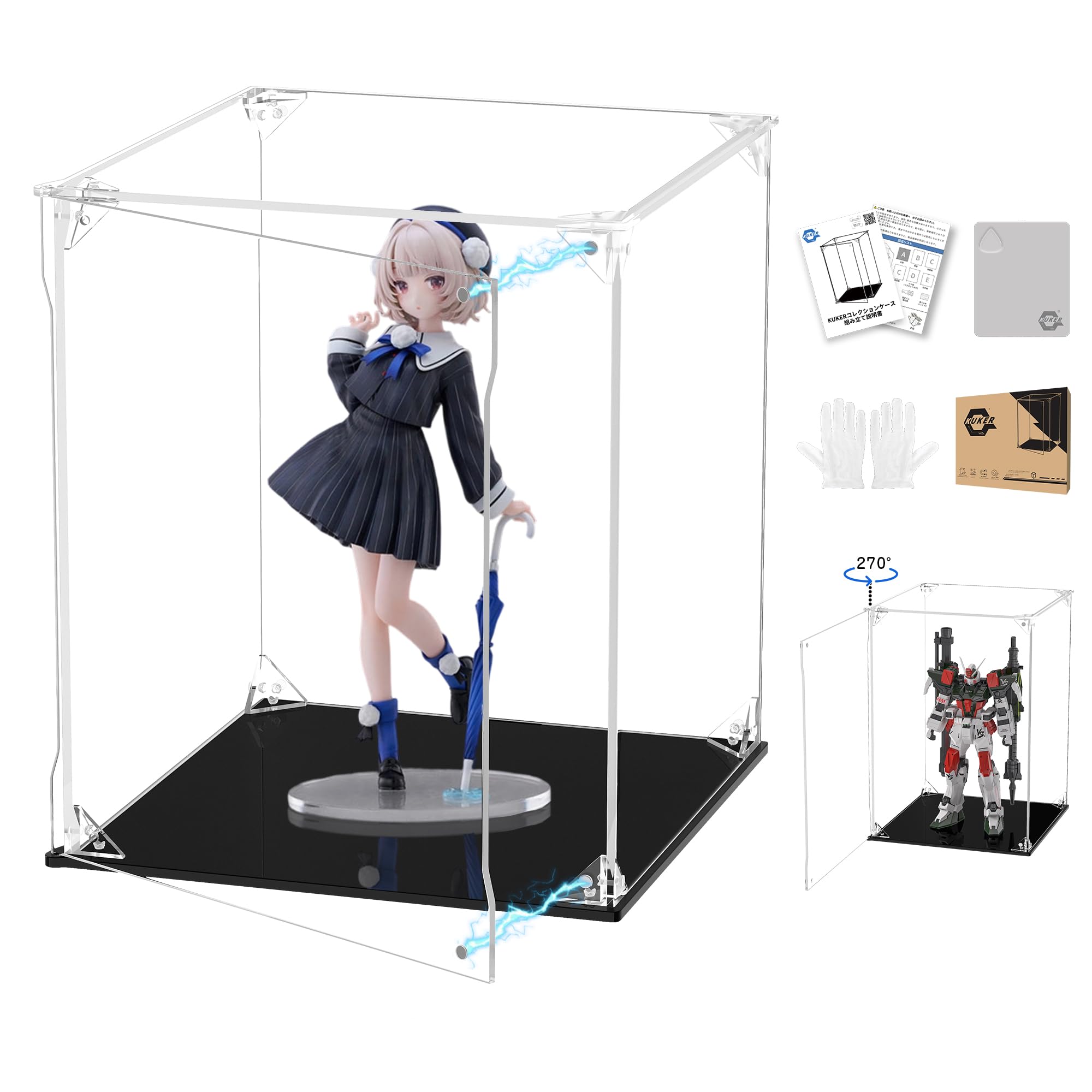 Amazon | KUKER フィギュアケース UVカット アクリルケース マグネット