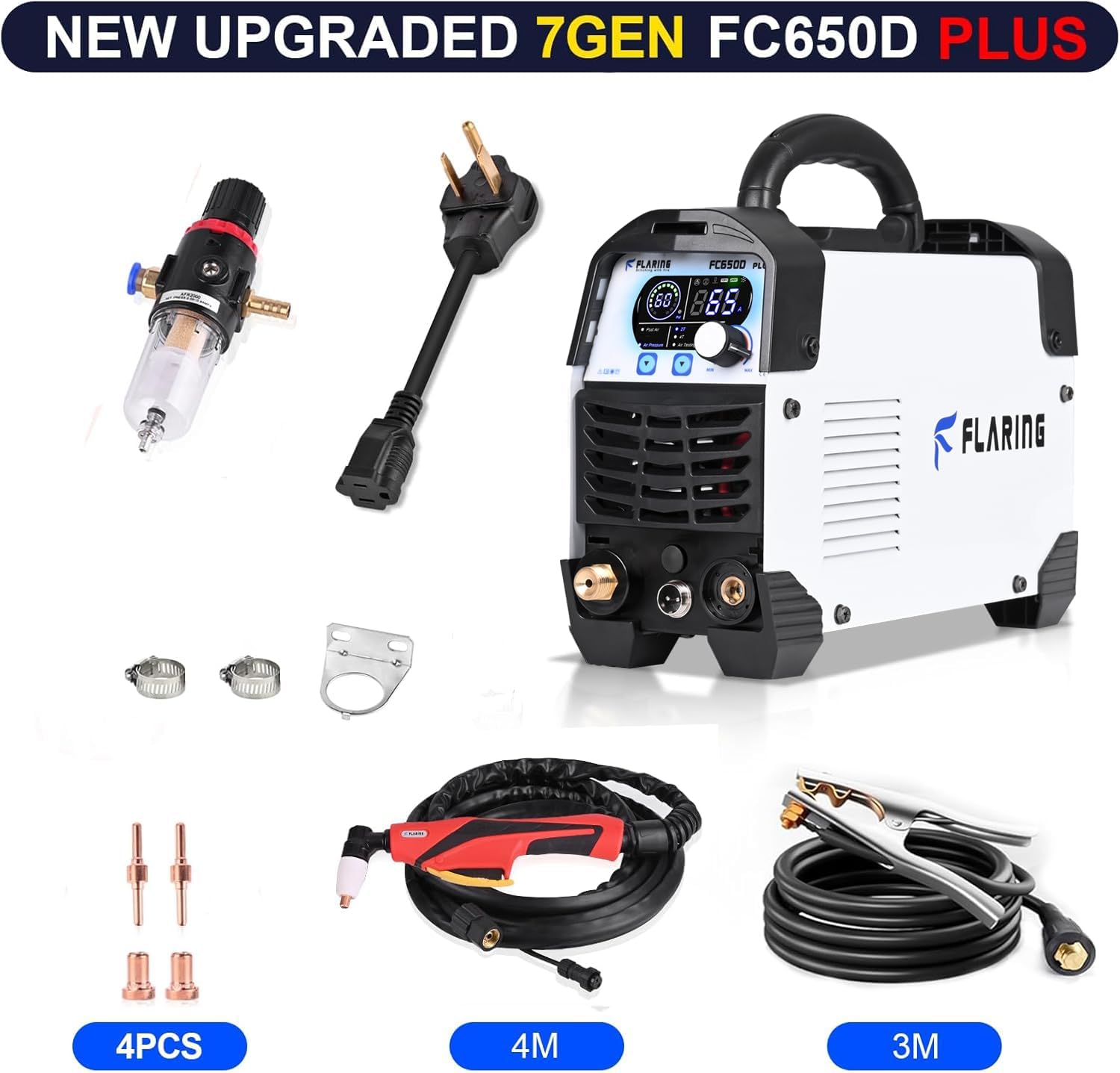 Contents of FLARING FC650D PLUS Plasma Cutter package