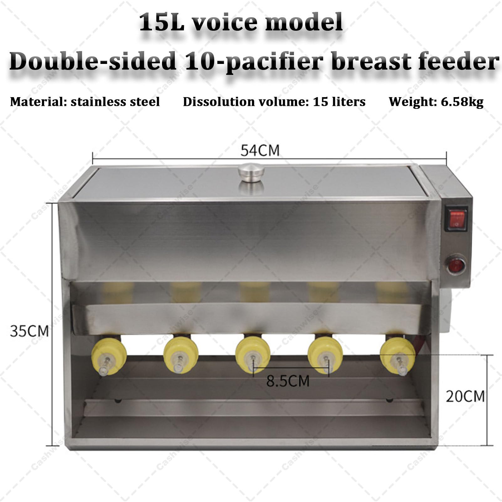 Mangiatoia automatica per latte a temperatura controllata con simulazione del suono, ideale per la cura degli animali da allevamento e da allevamento