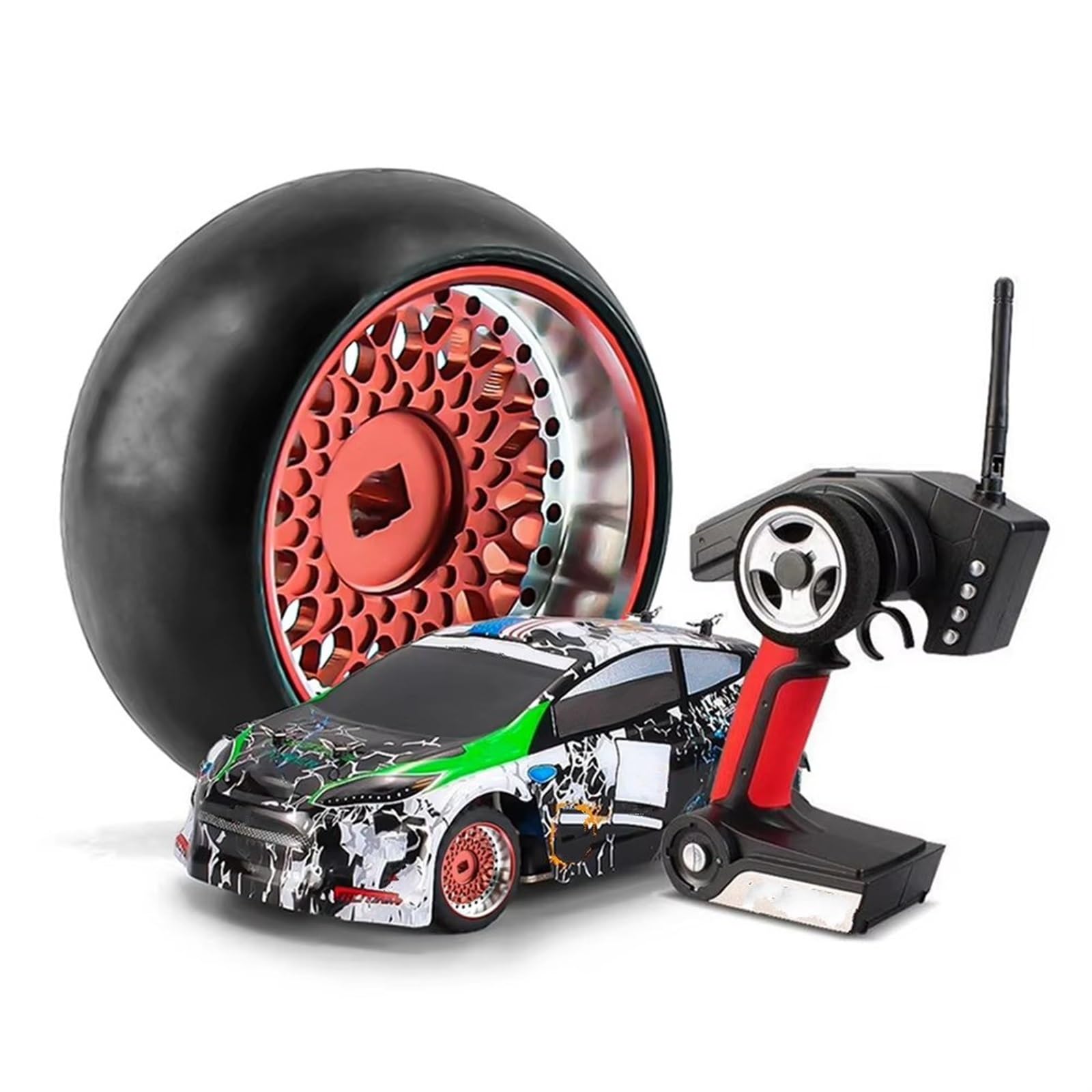 Rc Tire Jante pour Wltoys 284131 pour K969 pour K989 pour Kyosho pour Z Pneu À Dérive en Plastique Dur Jante en Métal pour Pièces De Mise À Niveau De Voiture 1/28 RC