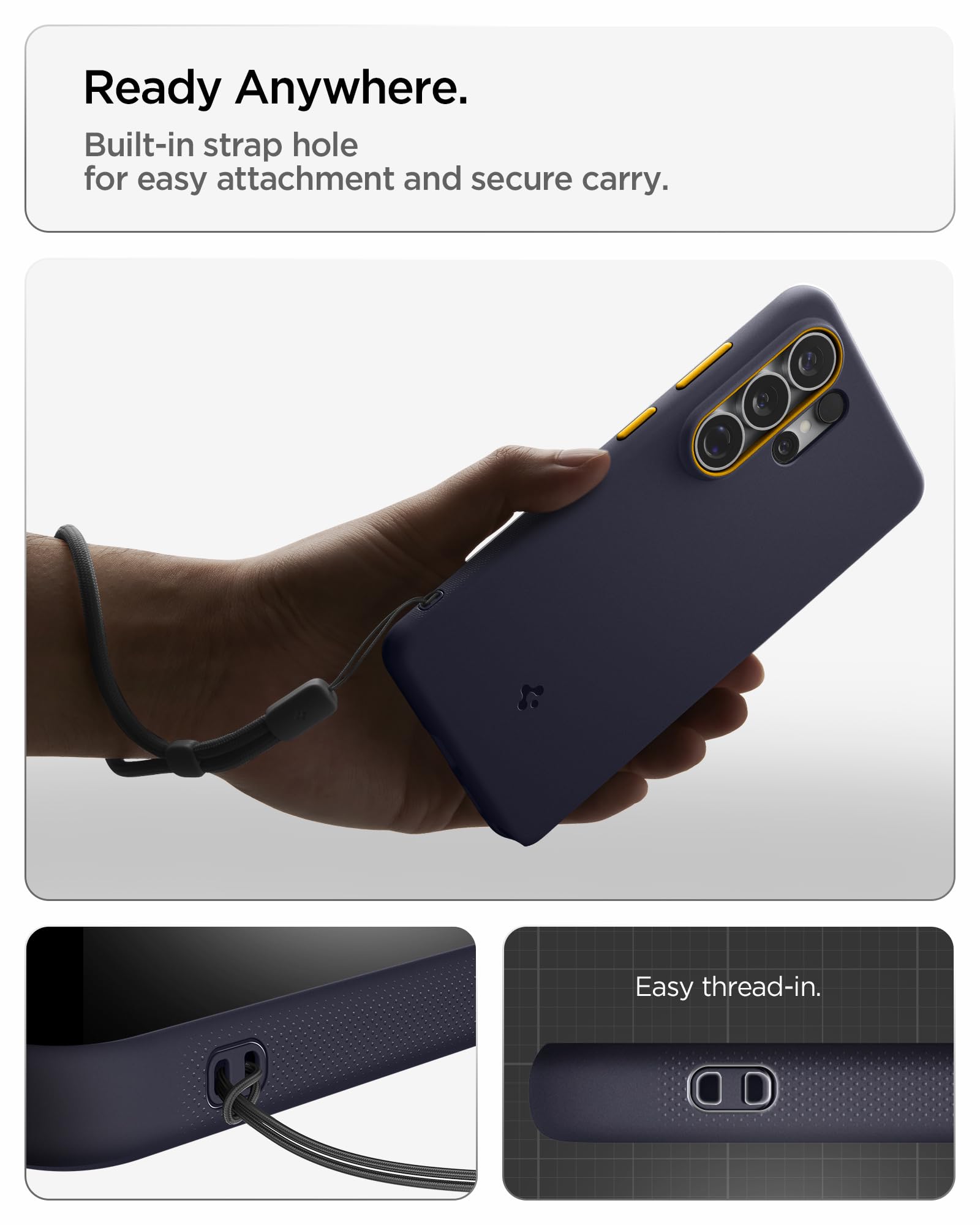 Spigen Cover per Samsung Galaxy S26 Ultra, Nano Pop MagFit, Compatibile con MagSafe - Blueberry Navy