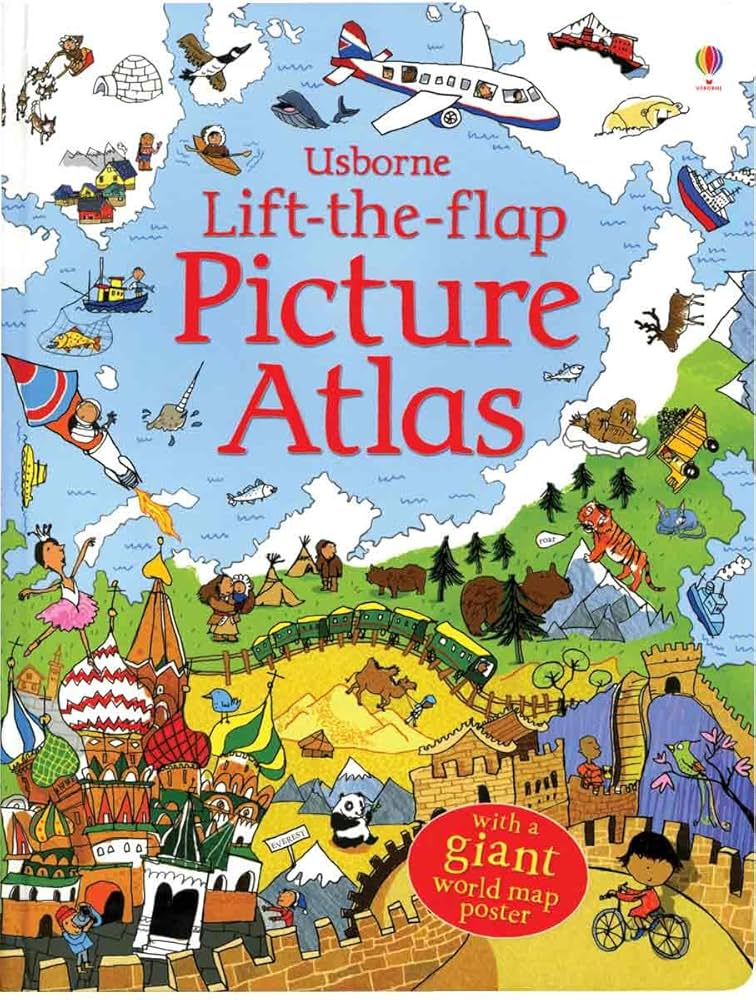 Usborne Lift-the-flap Picture Atlas イギリス Lift-The-Flap Picture Atlas : Chisholm, Jane, Lee, Helen