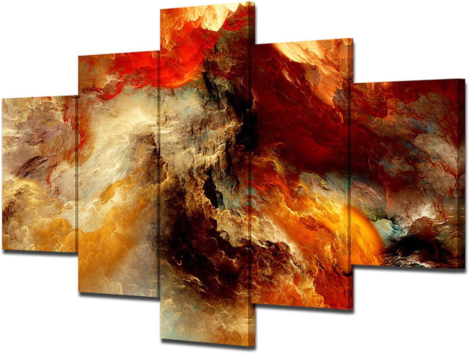 Flame spray painting Wulian decorative canvas painting sofa background wall decorative painting hanging painting oil painting