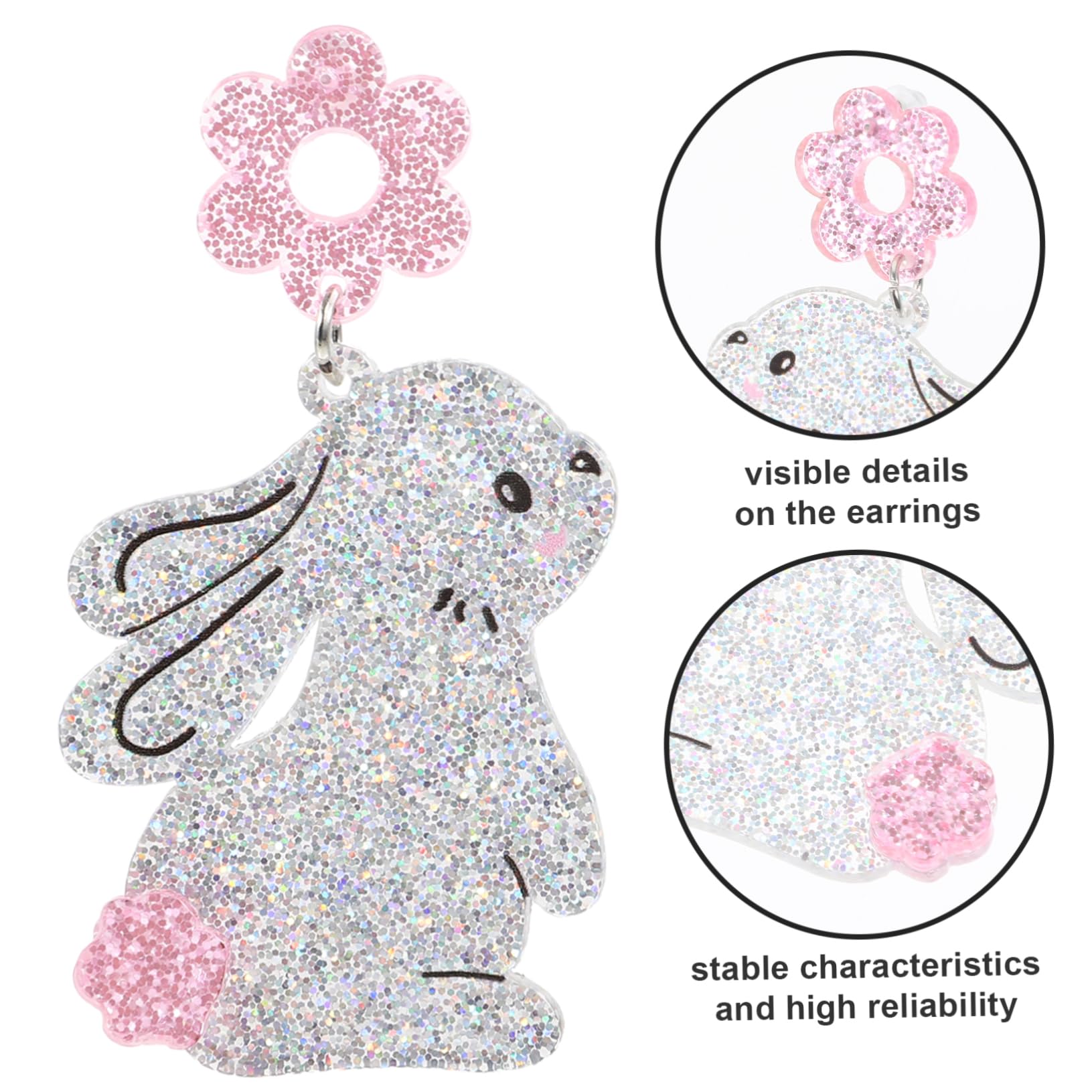 Pairs Chic Dangle Earrings for Women 2024 Easter Bunny Earring Statement