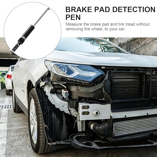 Miniatura 3 de Homoyoyo Herramienta de medición de grosor de pastillas de freno de automóvil con escala, herramienta de medición de freno de automóvil para