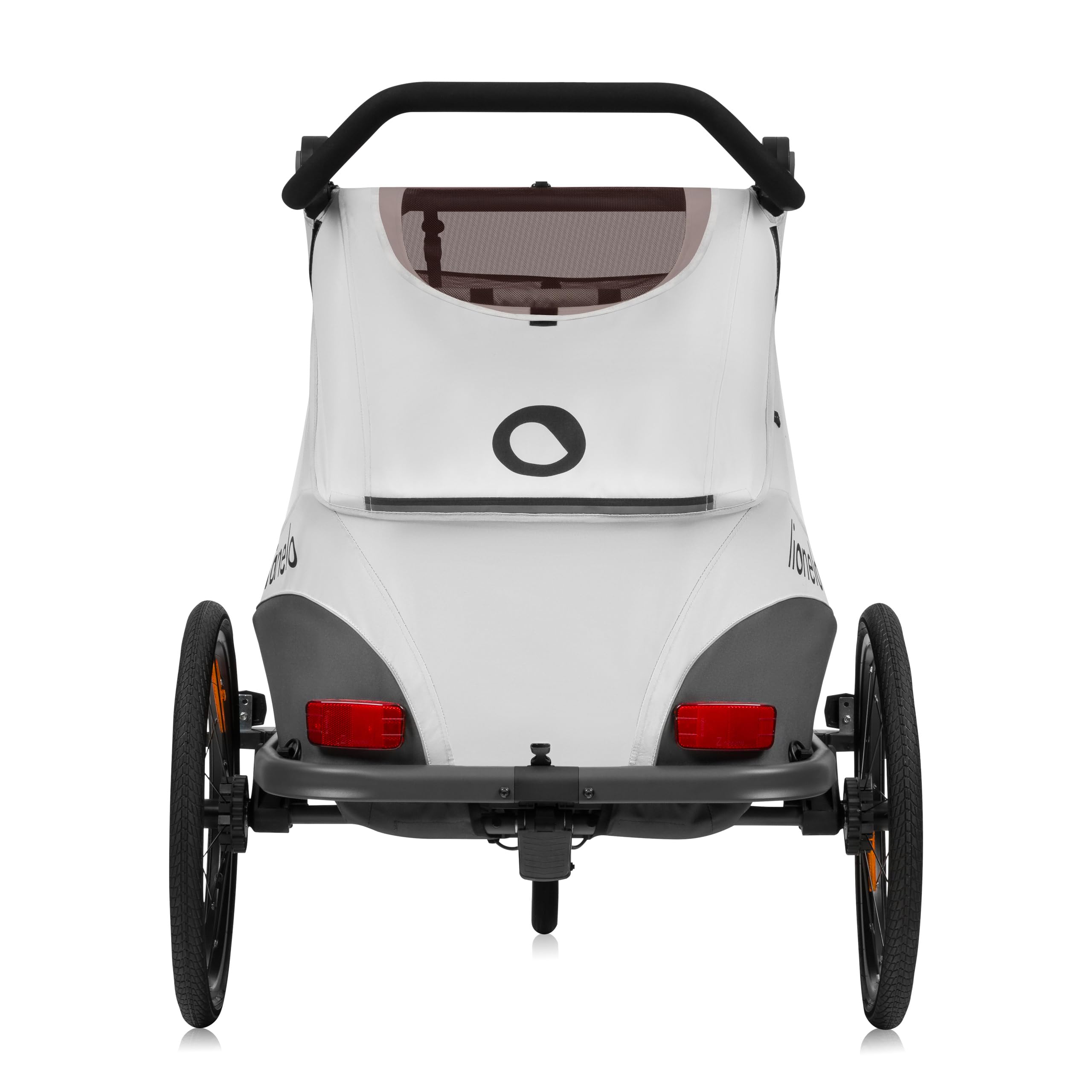LIONELO Cama Remolque Infantil 2 en 1 para Bicicleta con función de Cochecito para 1 o 2 niños de 6 Meses a 6 años, Peso 2 x 22 kg, suspensión, Ruedas Grandes, Capota Impermeable