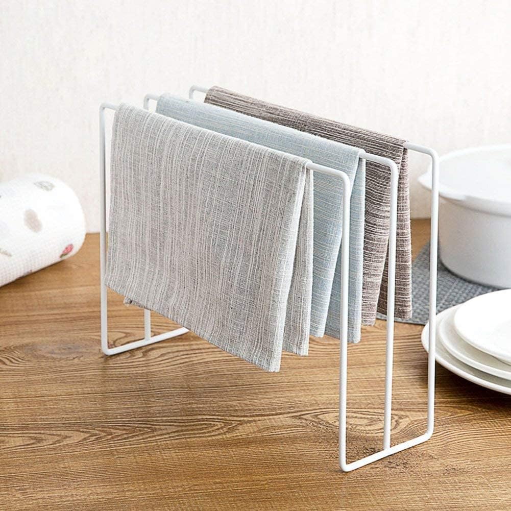 21431 Dish Cloth Organizer Towel Rack Towel Rag Holder Dishcloth Holder Stand Cleaning Cloth Drying Organizer Multi-Purpose Kitchen Bathroom Rack Stand Socks Hanger - White-image-36