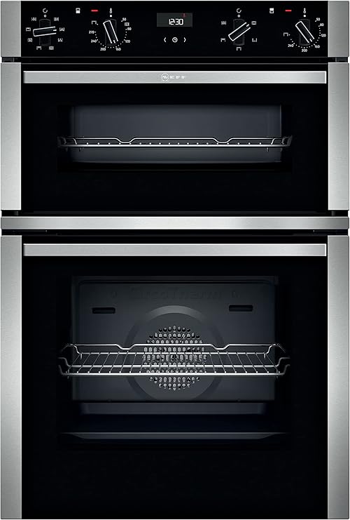 NEFF U1ACE2HN0B N50 Double Oven with EasyClean and Cliprails, Stainless