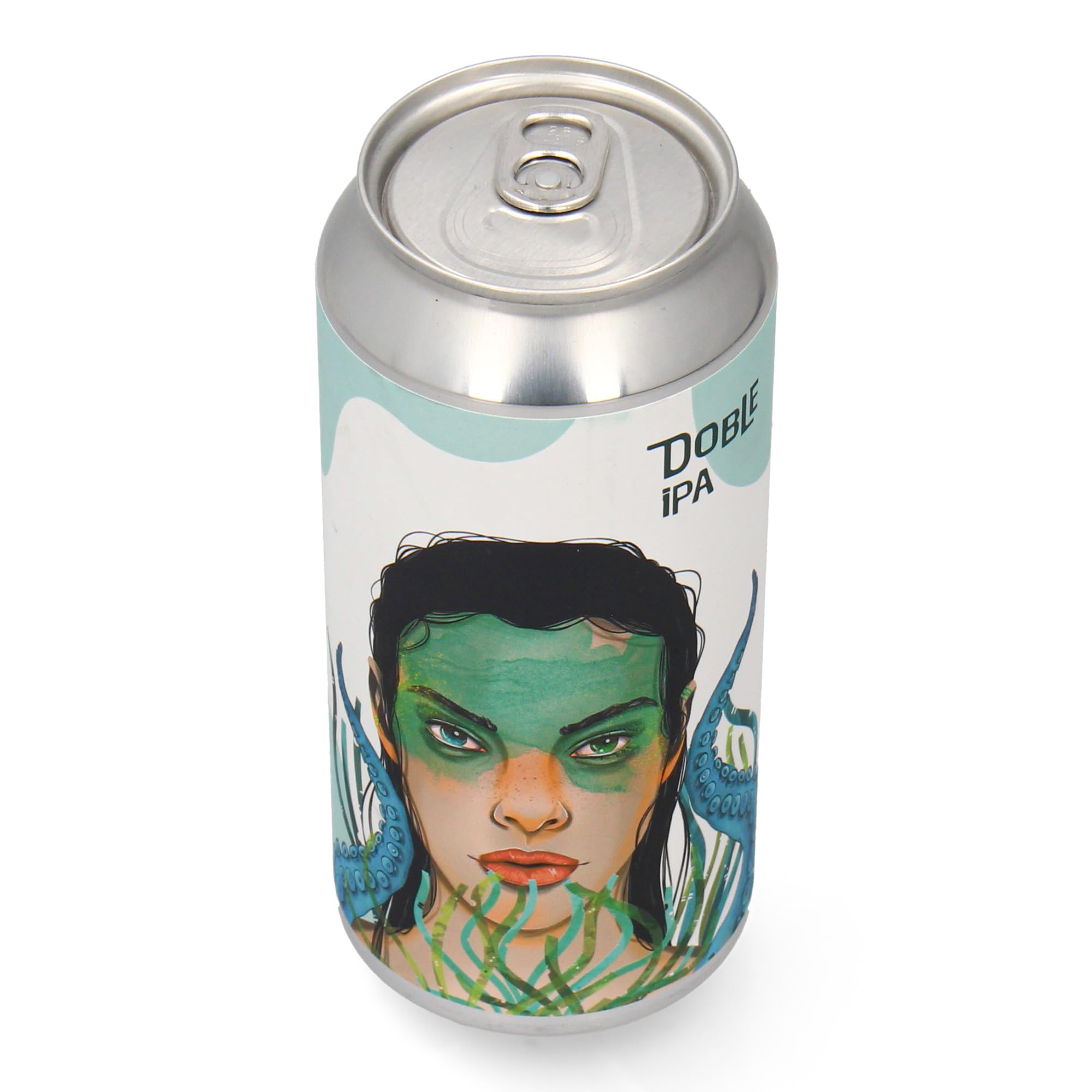 Althaia Posidonia Double IPA - Cerveza Artesana 44cl - Doble IPA con Coco, Piña y Mango - 8,2% Vol (Pack 12 Latas, 12, unidad)
