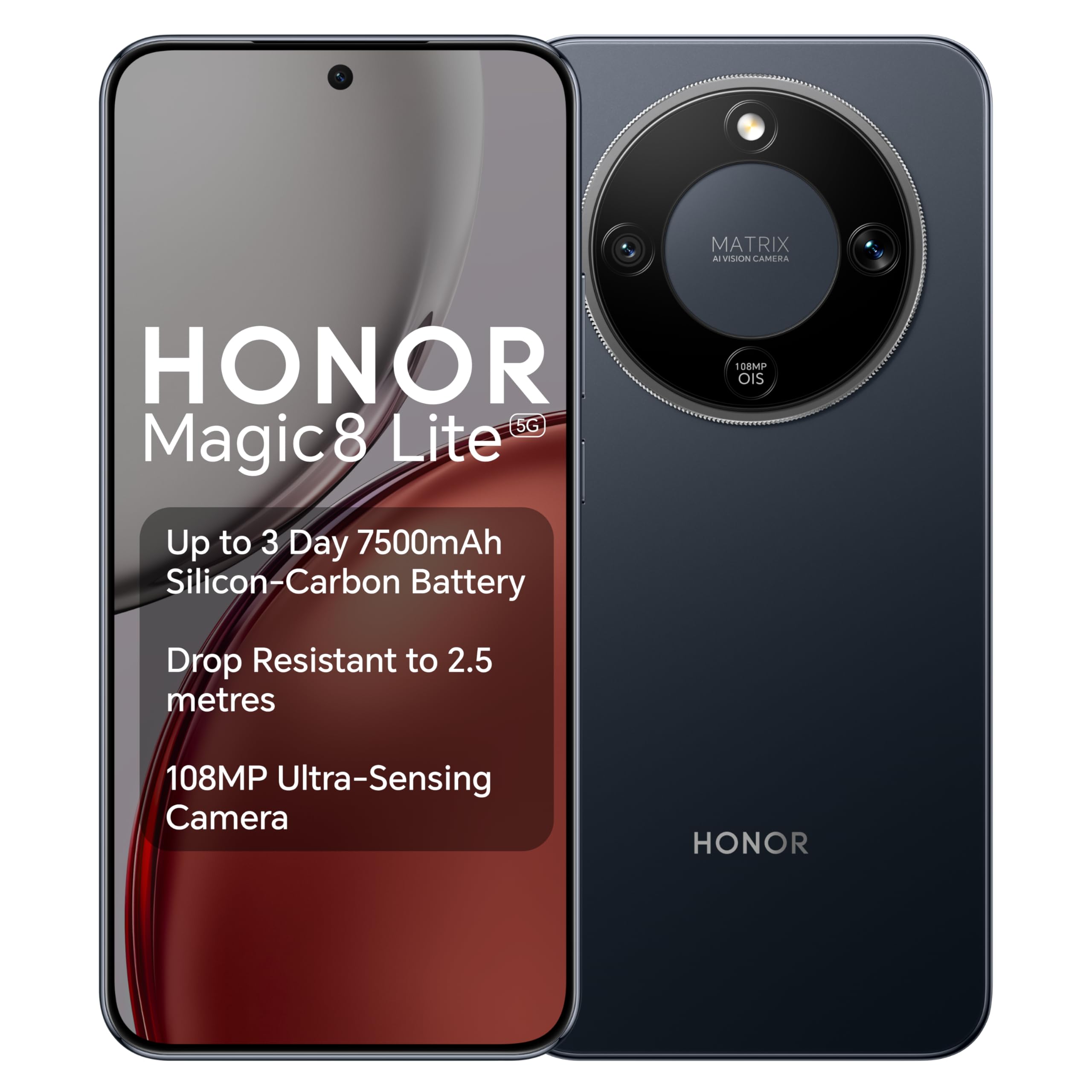 HONOR Magic8 Lite Snapdragon 6 Gen 4 8GB RAM 512GB ROM AMOLED 5G Smartphone
