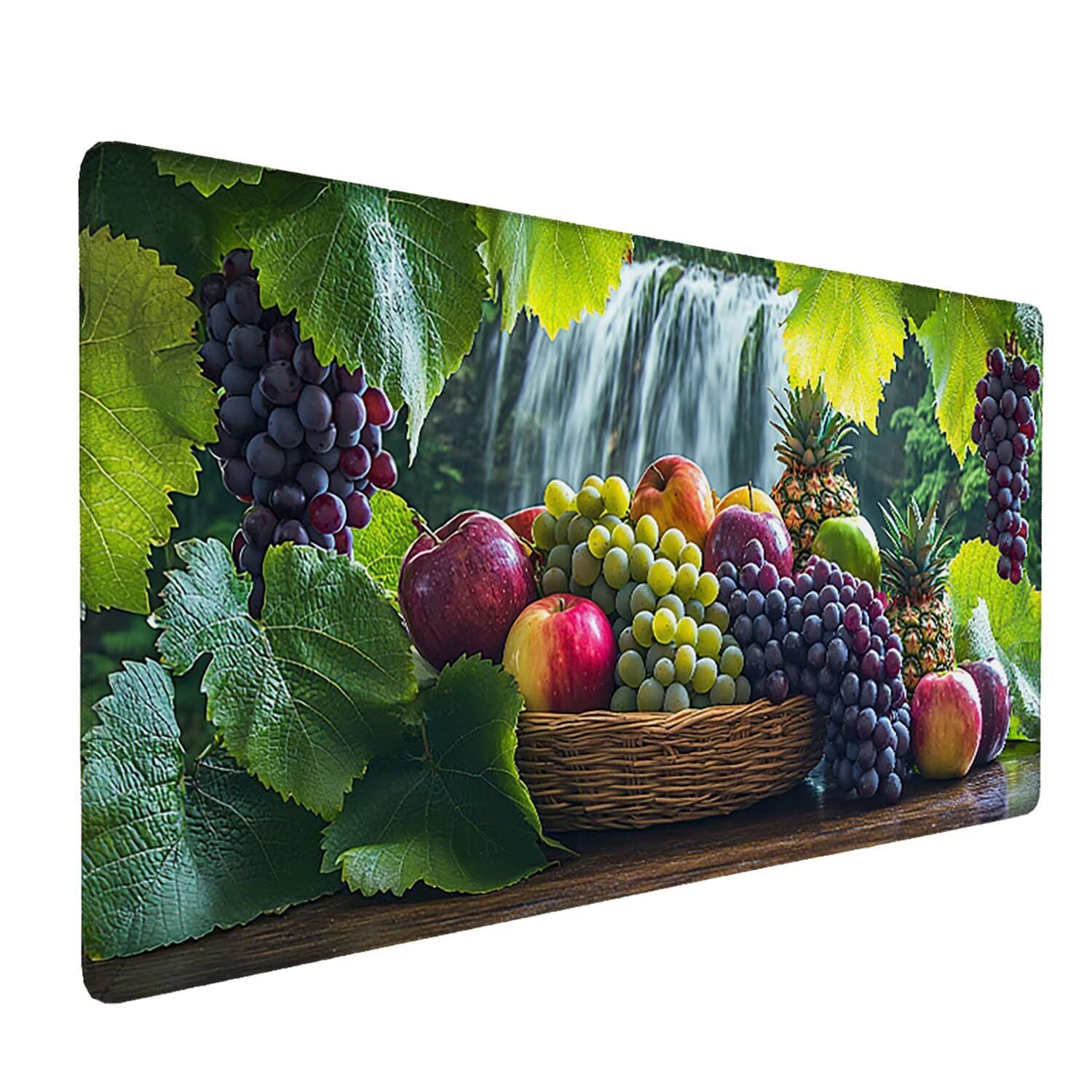 Podkładka pod mysz do gier, 1600 x 800 mm, XXL, duża gamingowa podkładka pod mysz, wodoodporna podkładka pod mysz, długa podkładka na biurko z przeszytymi krawędziami, mata na biurko z gumową podstawą