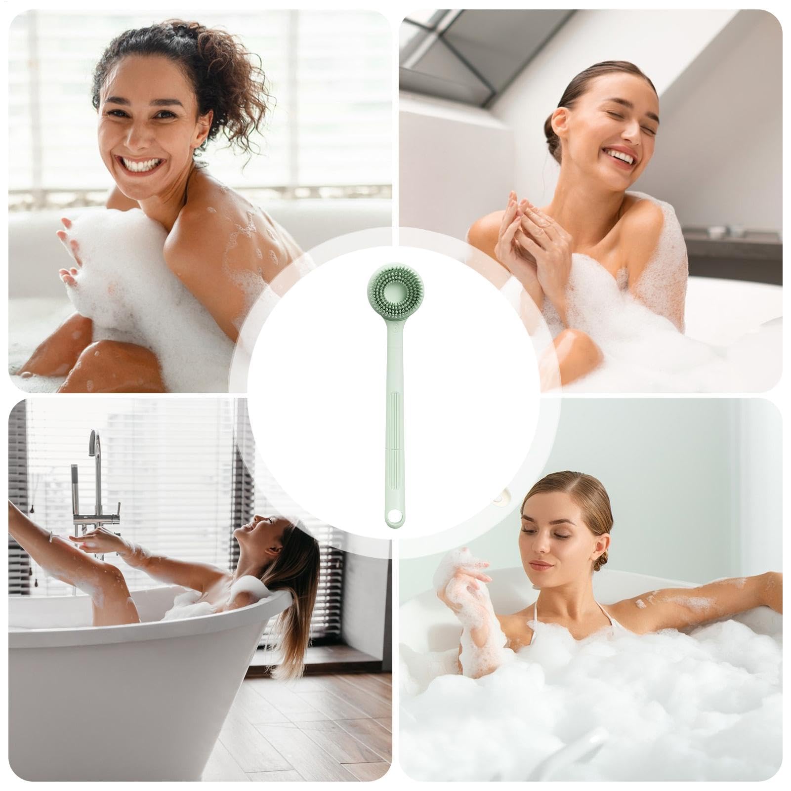 Rückenbürste, Elektrische Körperbürste, Dusch-Rückenwäscher for Reisen zu Hause im Wohnheim