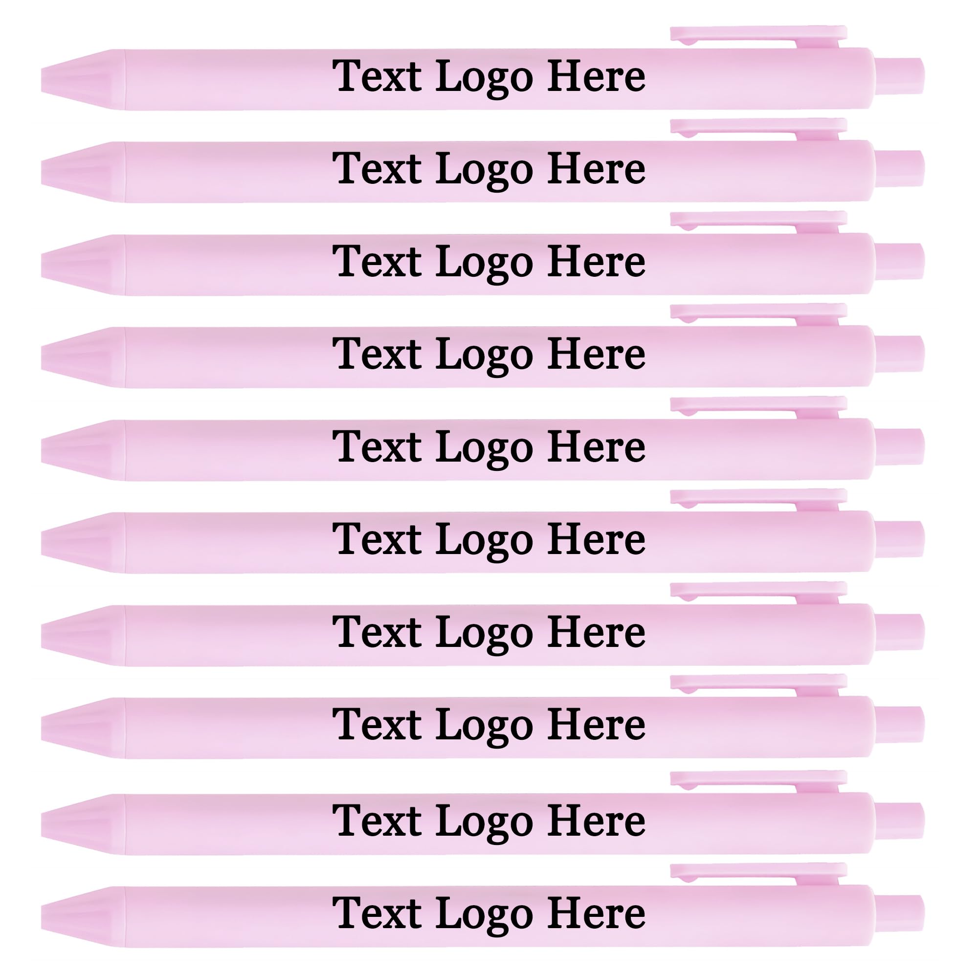 HEYZARDA Personalised Pens with Logo Text Name Bulk Custom Pen for Office Church School Business 100 Pcs, violet