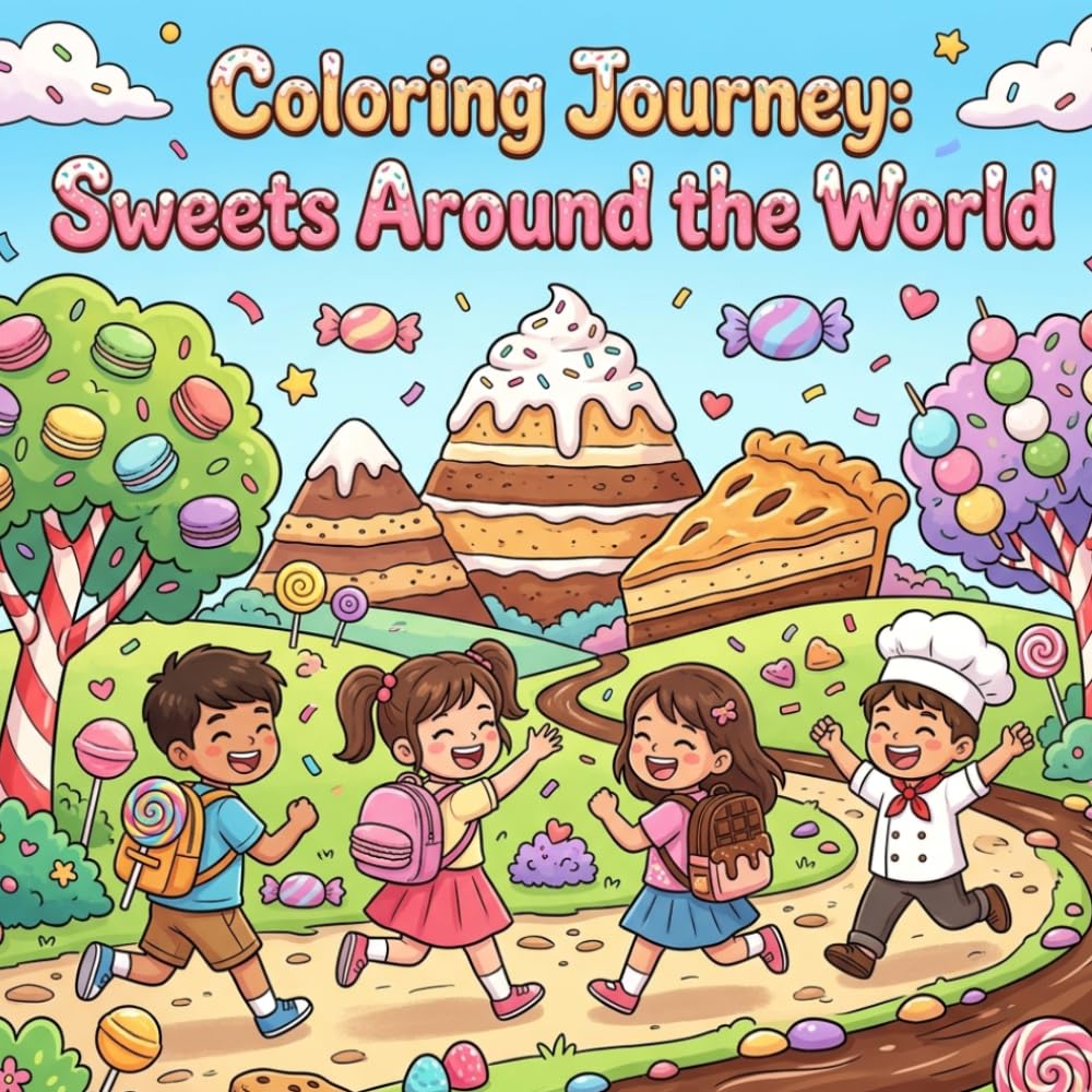 Coloring Journey: Sweets Around the World