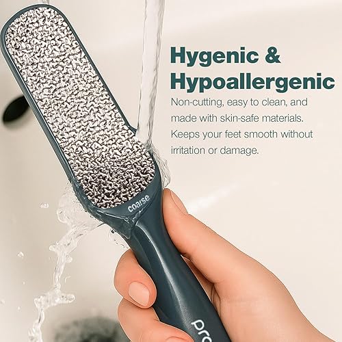 Miniatura 6 de Probelle Removedor de callos de doble cara multidireccional de níquel para pies  Reduce inmediatamente los callos y los callos a polvo para obtener