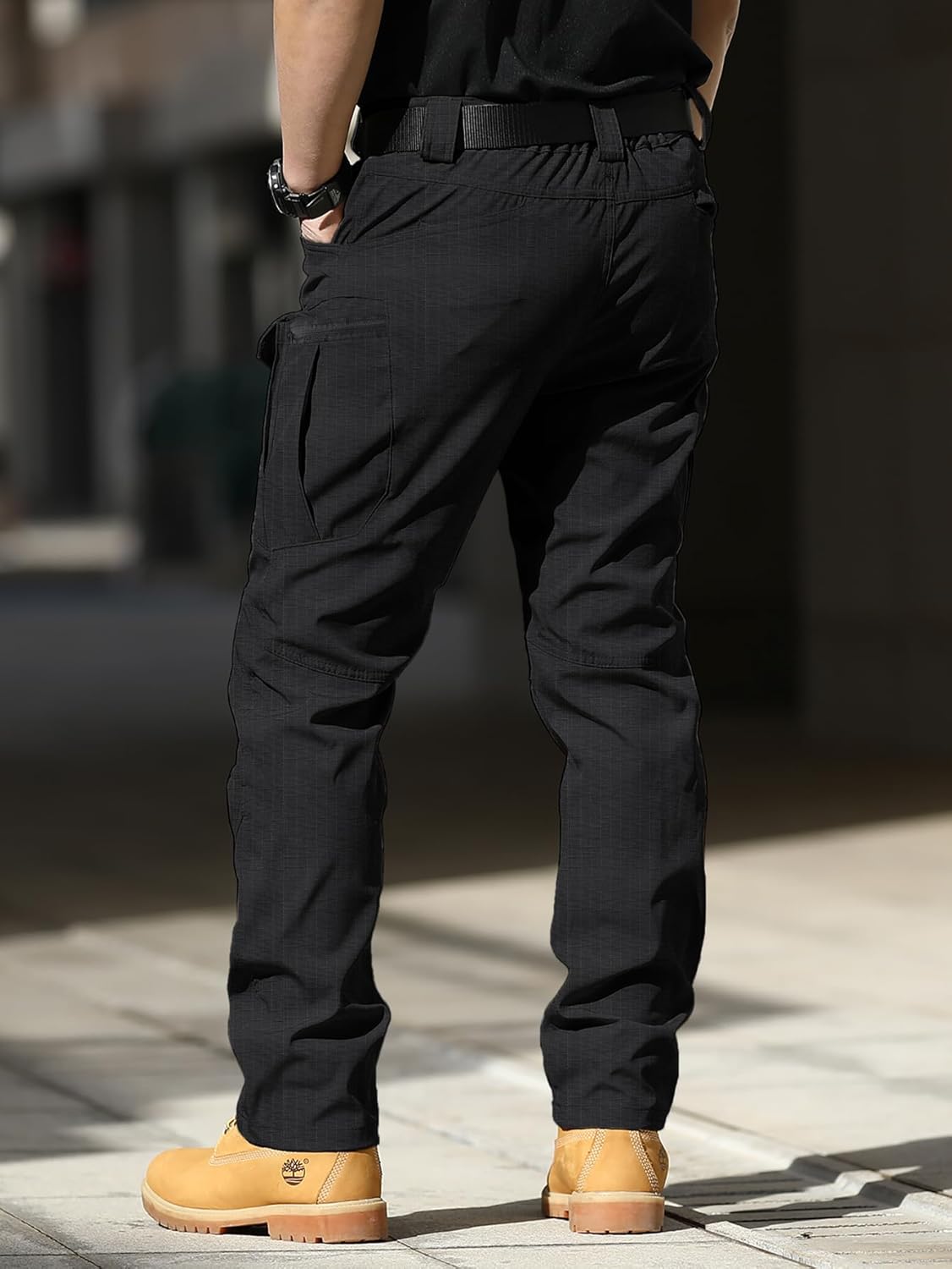 AUTIWITUA Men's Tactical Pants Water Resistant Cargo Pants Lightweight Outdoor Hiking Work Pants(No Belt) - Image 6