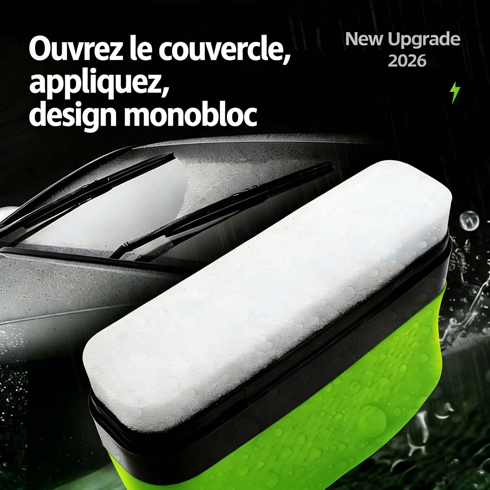 2026 Neu Gl170 Pro, Gl170 Pro Nettoyeur Vitre Voiture, Oil-Free Car Glass Brushes, 150ml Nettoyant Pare Brise Pour Plus De Clarté Et De Visibilité, fur Brise, RéTroviseurs (2pc)
