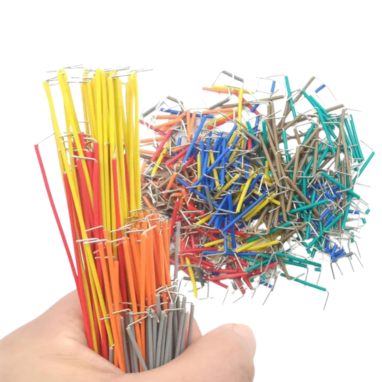 1680 pezzi Breadboard Jumper Wire Set, jumper Cavo Dupont Maschio a Male 14 lunghezze per progetti elettronici Arduino Raspberry Pi (1680)