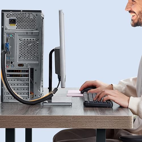 Miniatura 7 de Wire Loom 38 pulgadas, 10 pies, telar dividido YCLYC para exteriores, protector de cable para exteriores, conducto de cable flexible automotriz,