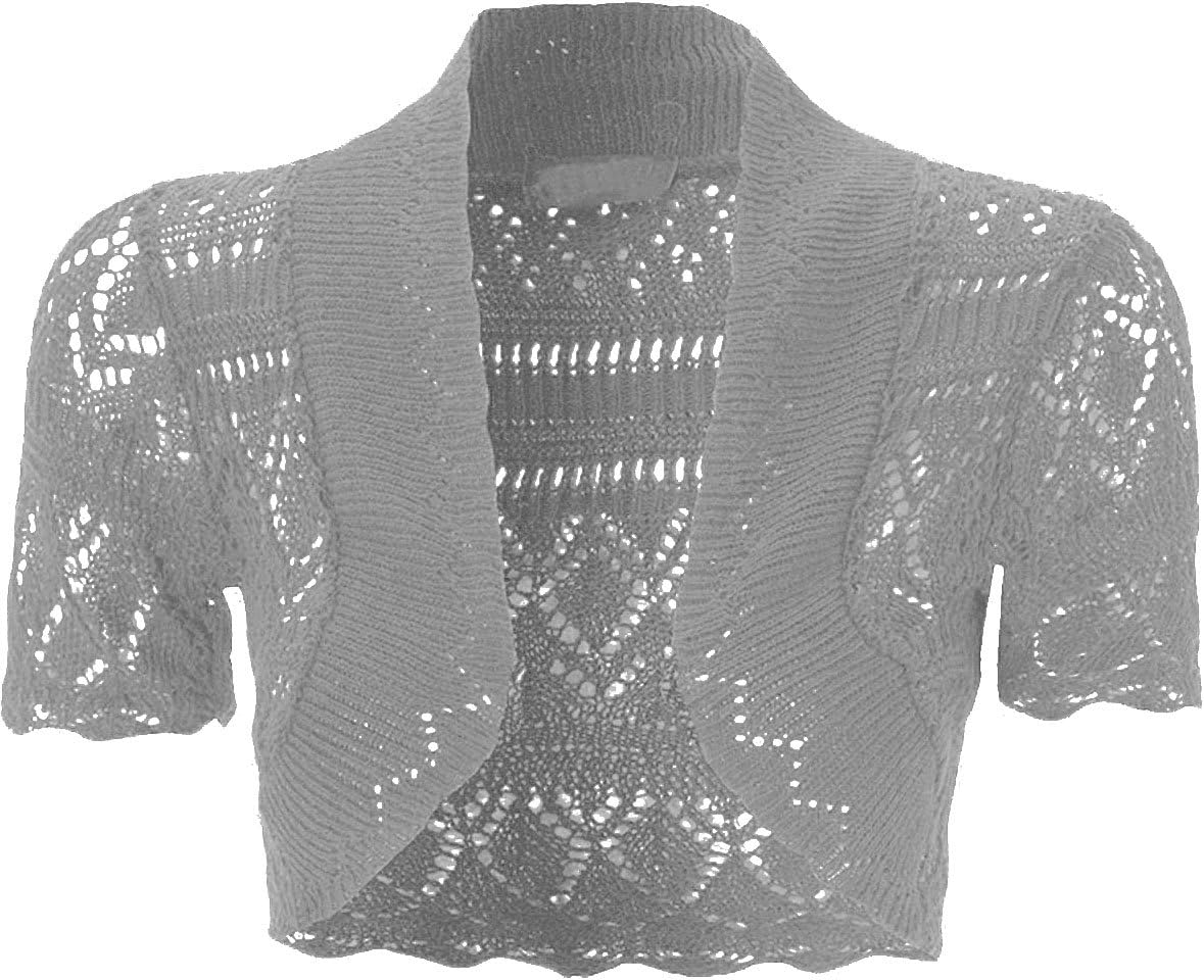 NEW KIDS GIRLS Bolero Knitted Cardigan Shrugs Top AGE: 2 3 4 5 6 7 8 9 10 11 12 13 Years