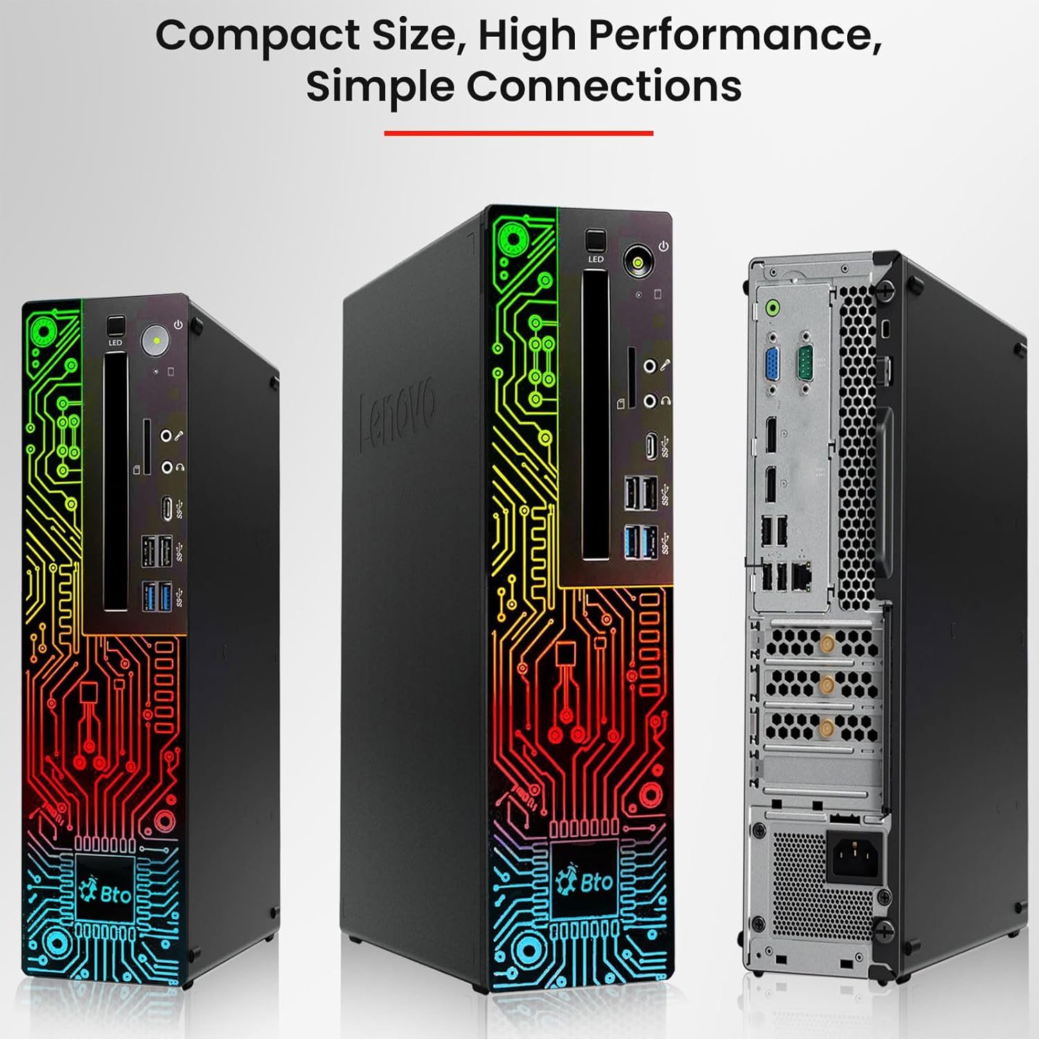 71sWvrKokfL._AC_SL1500_ BTO RGB Gaming Desktop PC – Intel i5 8th Gen Processor – 16GB Ram – 512GB SSD – NVIDIA GeForce GTX 1050 Ti DDR5 – 24 inch Monitor – WiFi – Windows 11 Pro – Computer Tower for PC Gamer (Renewed)