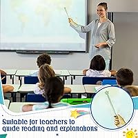 Vista 4 de Capoda 20 unidades de punteros de dedo de estrella para el aula, mini puntero de lectura manual para niños, varitas de plástico de princesa de hadas