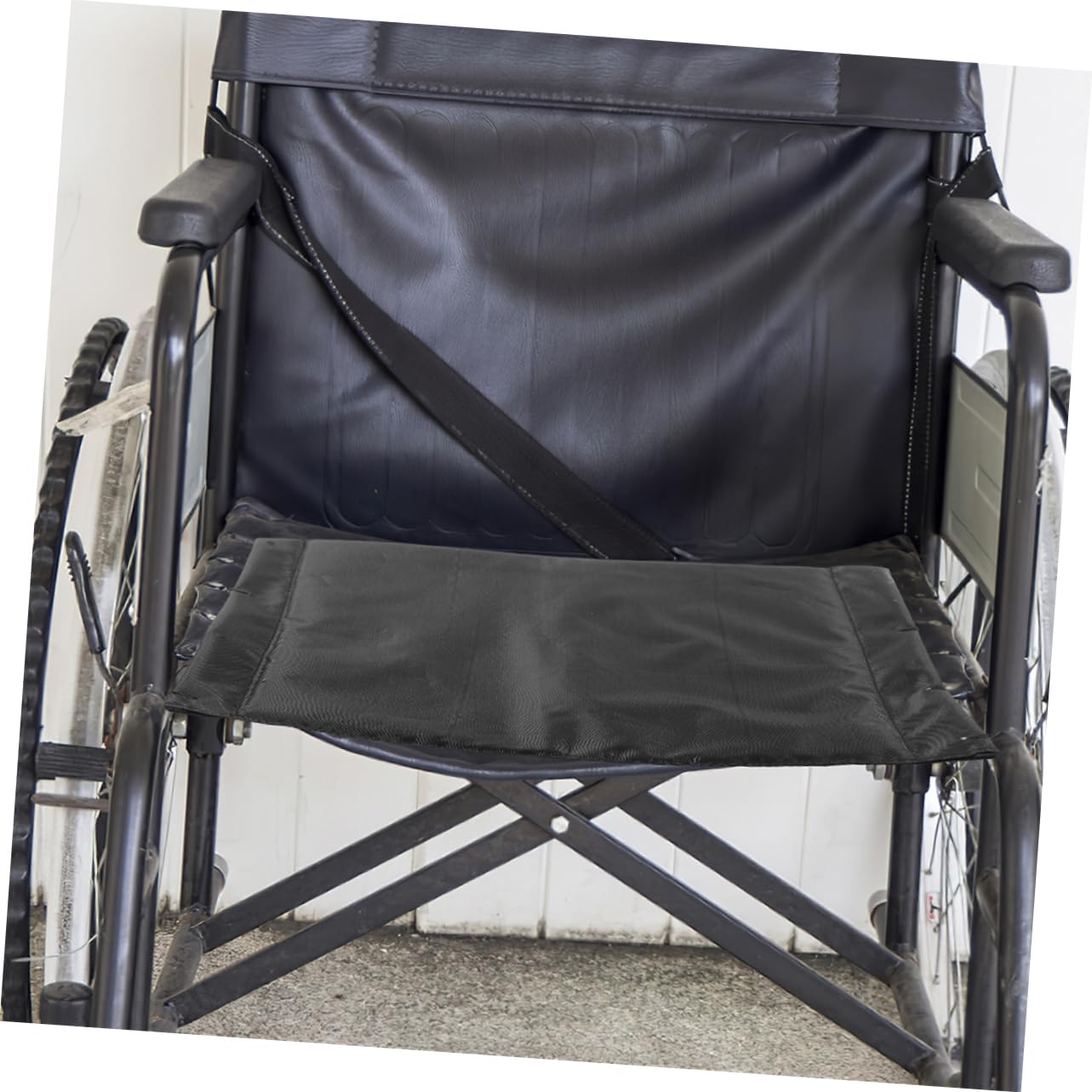 ABOOFAN 2 Cojines para Silla de Ruedas en Tela Oxford Negra, Transpirables y Resistentes, Accesorios Prácticos y Elegantes para Reemplazo de Asiento