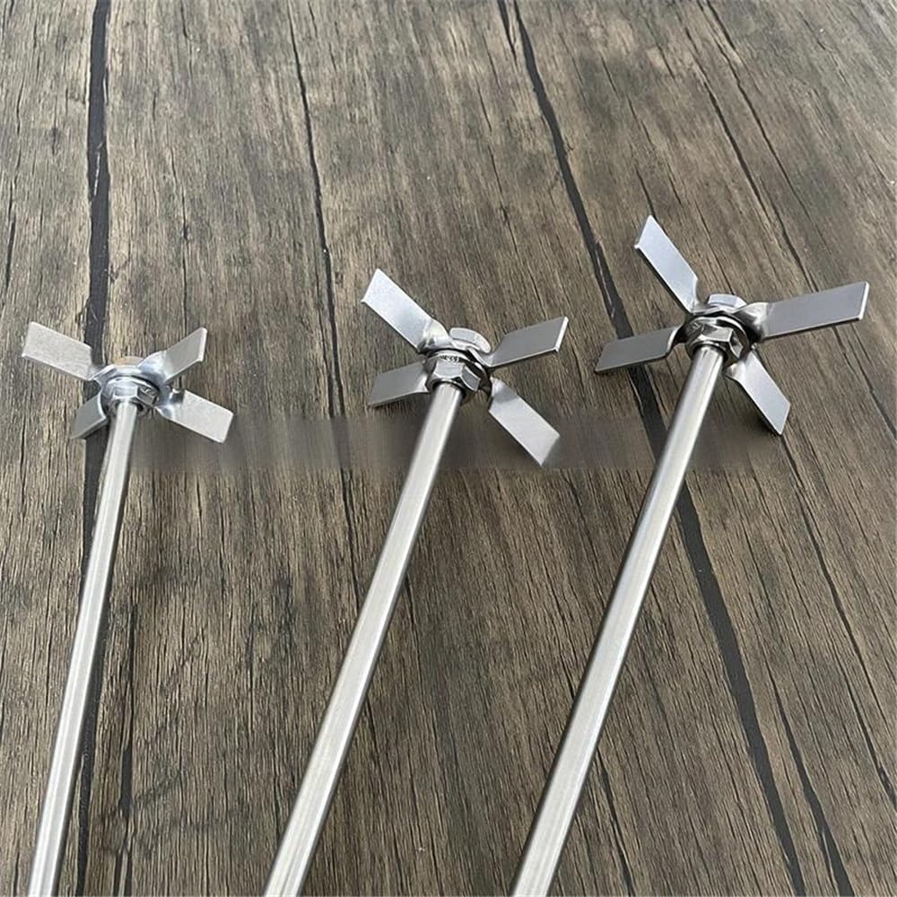 Attrezzature e forniture di laboratorio 1 set 304 acciaio inossidabile quattro pale con asta DIA 60/70mm agitatore a utilizzato in laboratorio agitazione