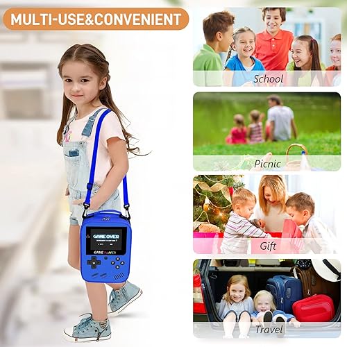 Miniatura 4 de Lonchera para niños para la escuela, bolsa de almuerzo para niños jugadores para niños y niñas, lonchera aislada para videojuegos impermeable a