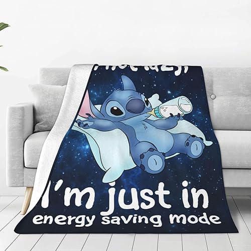 Miniatura 2 de Manta de puntada para niños, bonita decoración de puntada de dibujos animados, regalos para niñas y niños, súper cálida, suave y ligera, manta de