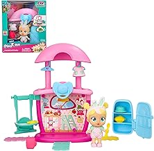 Cry Babies Playtime Chloe's Kitchen Playset with Collectible Doll and 4+ Accessories, Dollhouse Accessories, Holiday Toy, Great Gift for Kids Ages 4 5 6+ Years Old