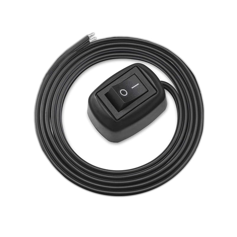 Interruptor de pressão ON/OFF CenpRoz 12 V com fio para farol de neblina, DRL e barra LED