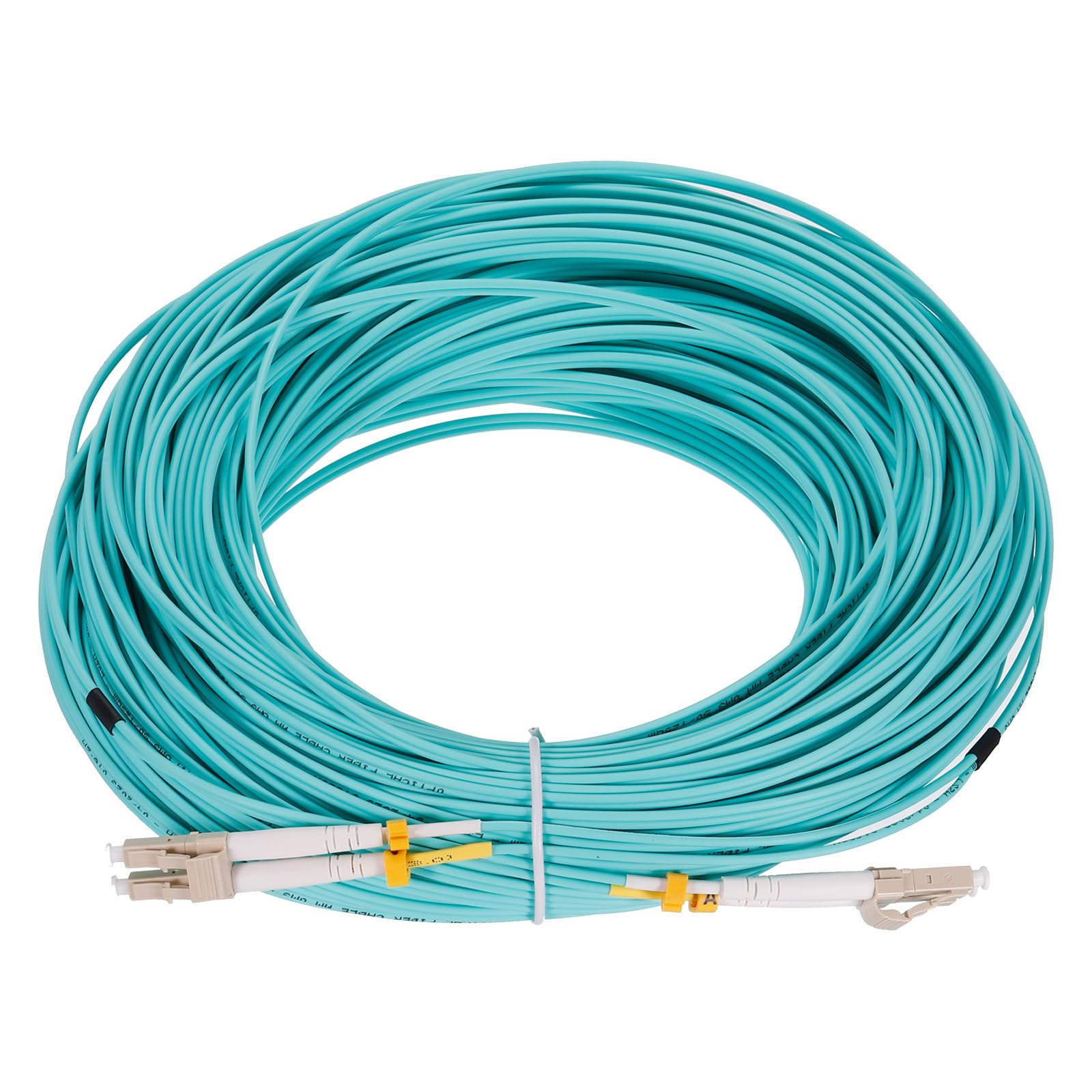 sourcing map 50 Mètres 164Ft Fibre Correctif Câble Multimode Duplex Vert