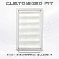 Vista 2 de Ultra Premium - Persiana inalámbrica de madera sintética de 2 pulgadas de ancho x 64 pulgadas de largo, color blanco