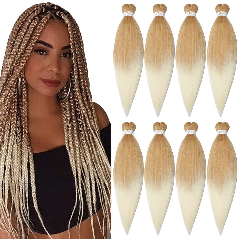 SOKU Braiding Hair Pre Stretched Ombre Braiding Hair 24