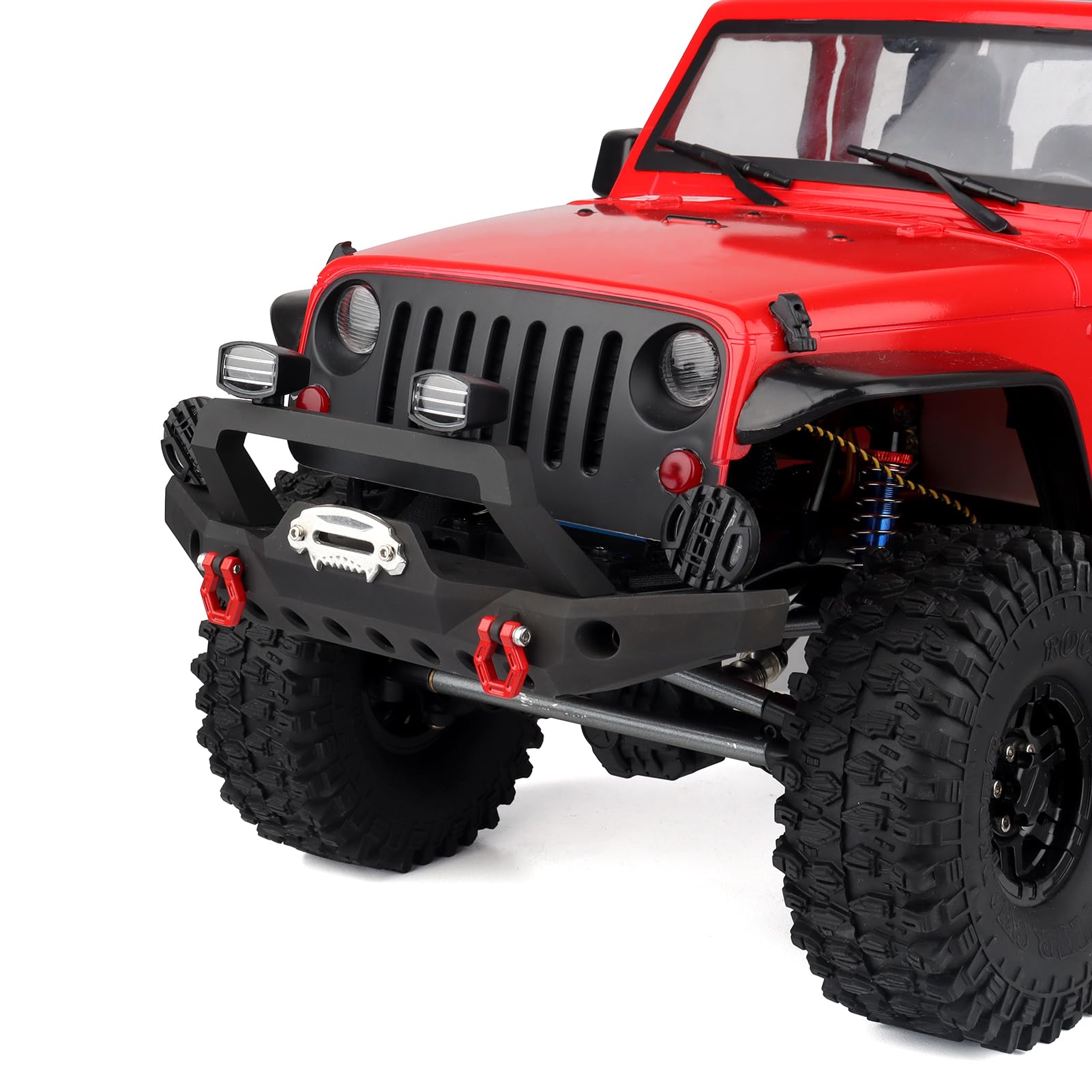 Juego de soportes de parachoques de metal para TRX-4 Axial SCX10 SCX10 II 90046 SCX10 III AXI03007 Redcat Gen 7 RC Crawler (tipo 2)