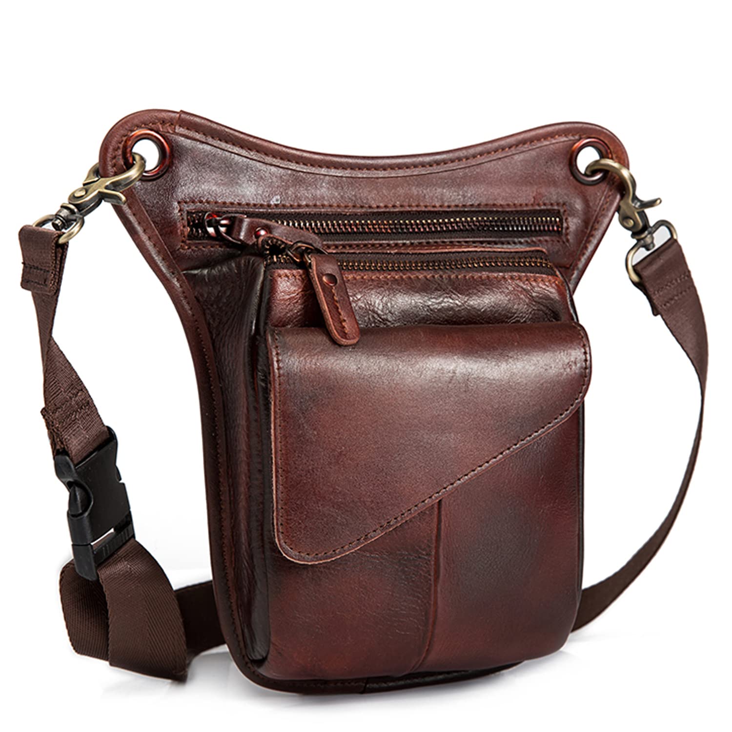 Amazon.com: Hiking Waist Pack Leather Drop Leg Bag for Women  display picture 1