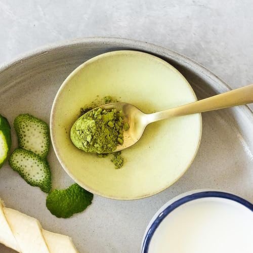 Miniatura 5 de Erbology Matcha 100% orgánico de grado ceremonial de 1.4 onzas, tierra de piedra Tencha, directamente de la granja en Kioto, Japón, energizante y