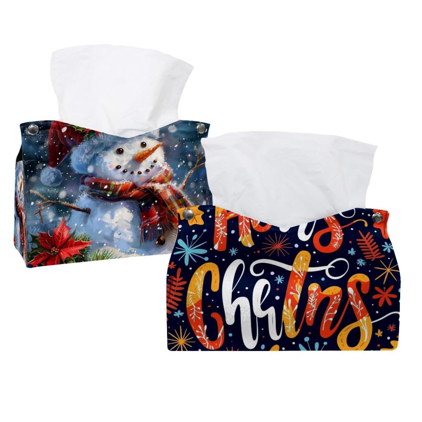 Housse de boîte à mouchoirs de Noël pour sublimer votre comptoir de salle de bain et votre voiture