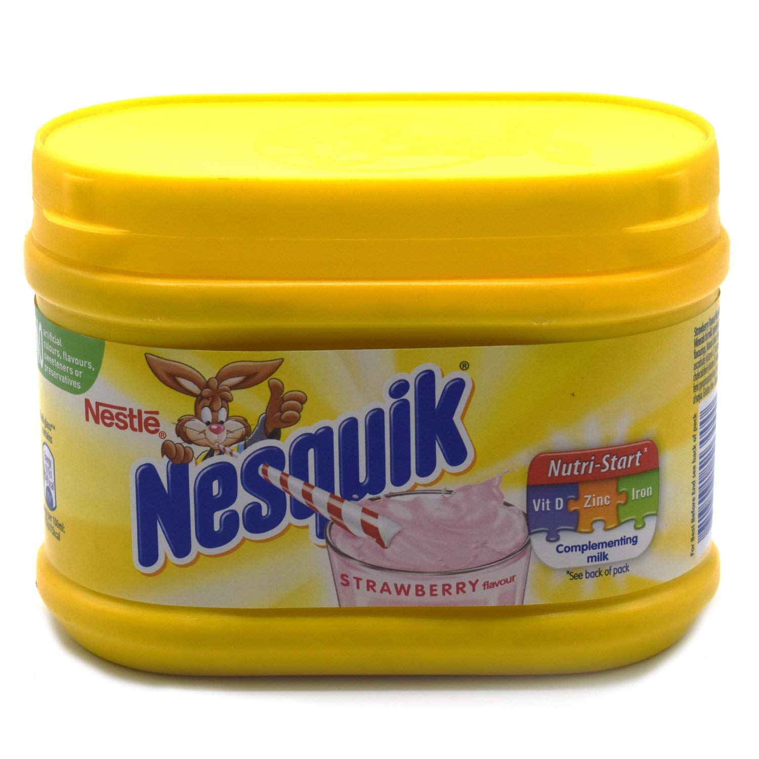 Nesquik Strawberry and Banana Flavour Bundle | Enjoy These Classic Flavours with Your Milk | 1x300g Strawberry Tub and 1x300g Banana Flavour Tub | Total of 2 x 300g Tubs