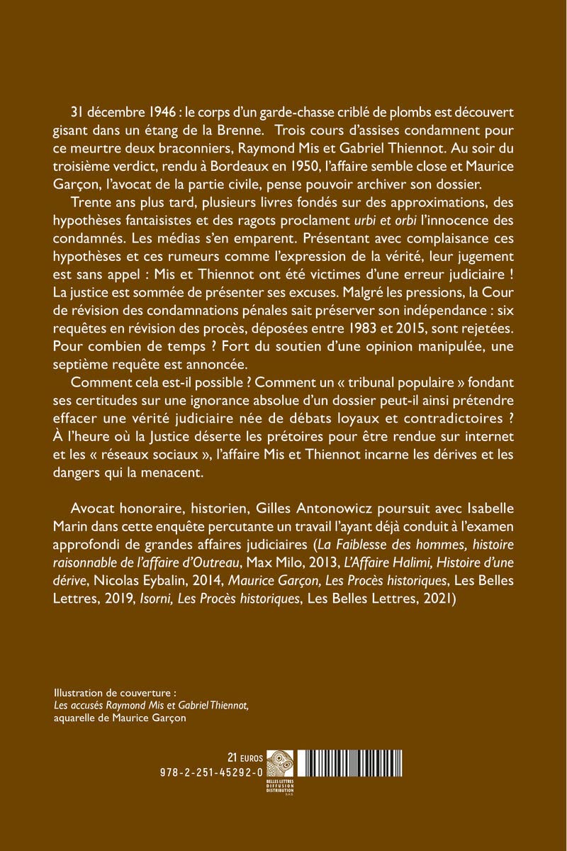 La fabrique des innocents: L'affaire Mis & Thiennot. Histoire d'une manipulation médiatique