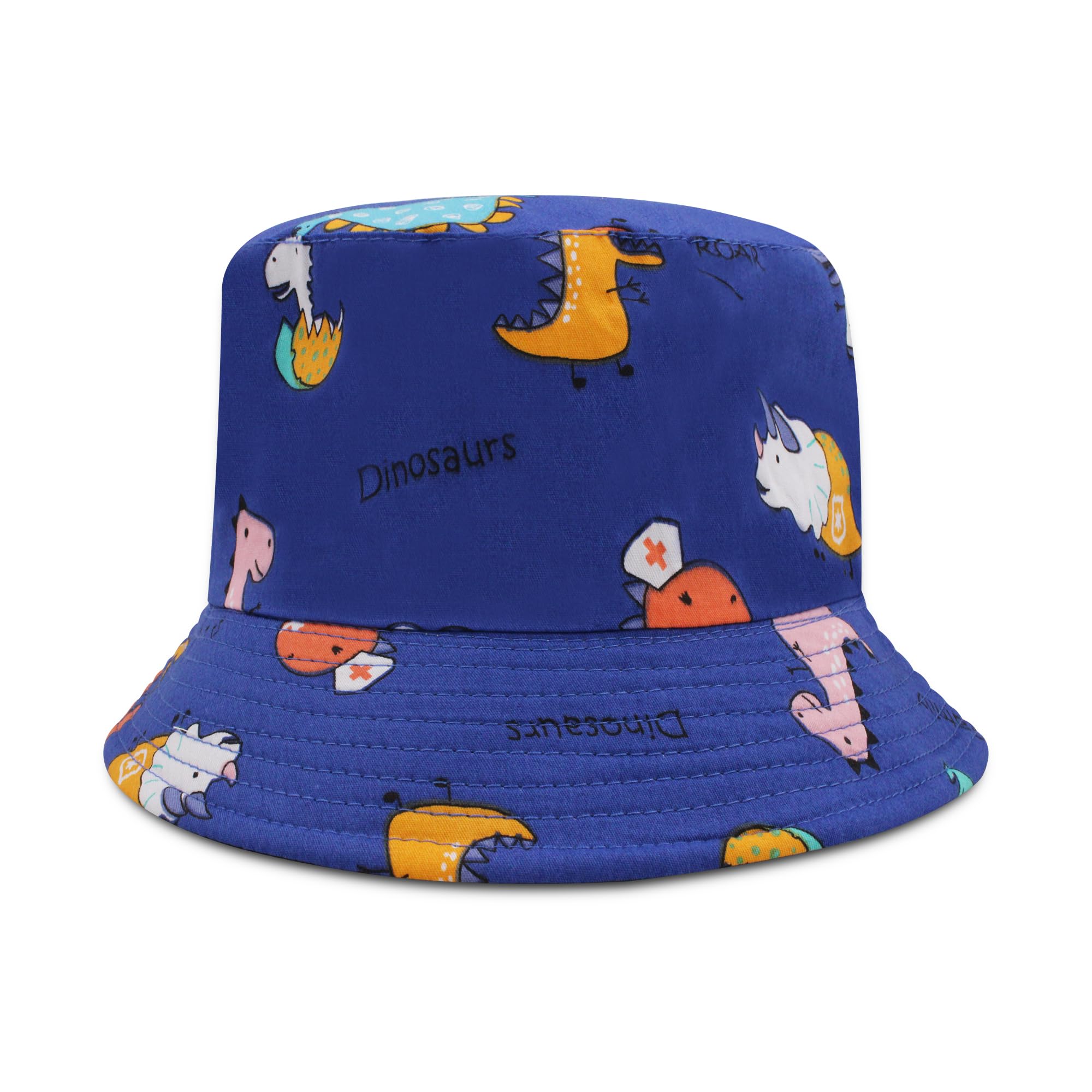 VRITRAZCotton Kids Bucket Hat with Adjustable strap for Girls and Boys, 3-10 years